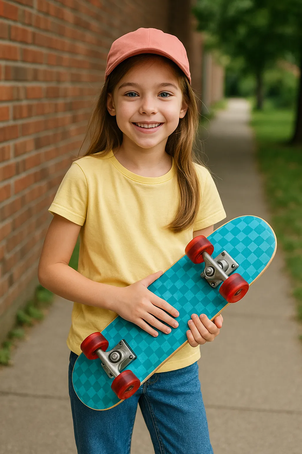 bild eines kindes mit Skateboard Für Kinder 